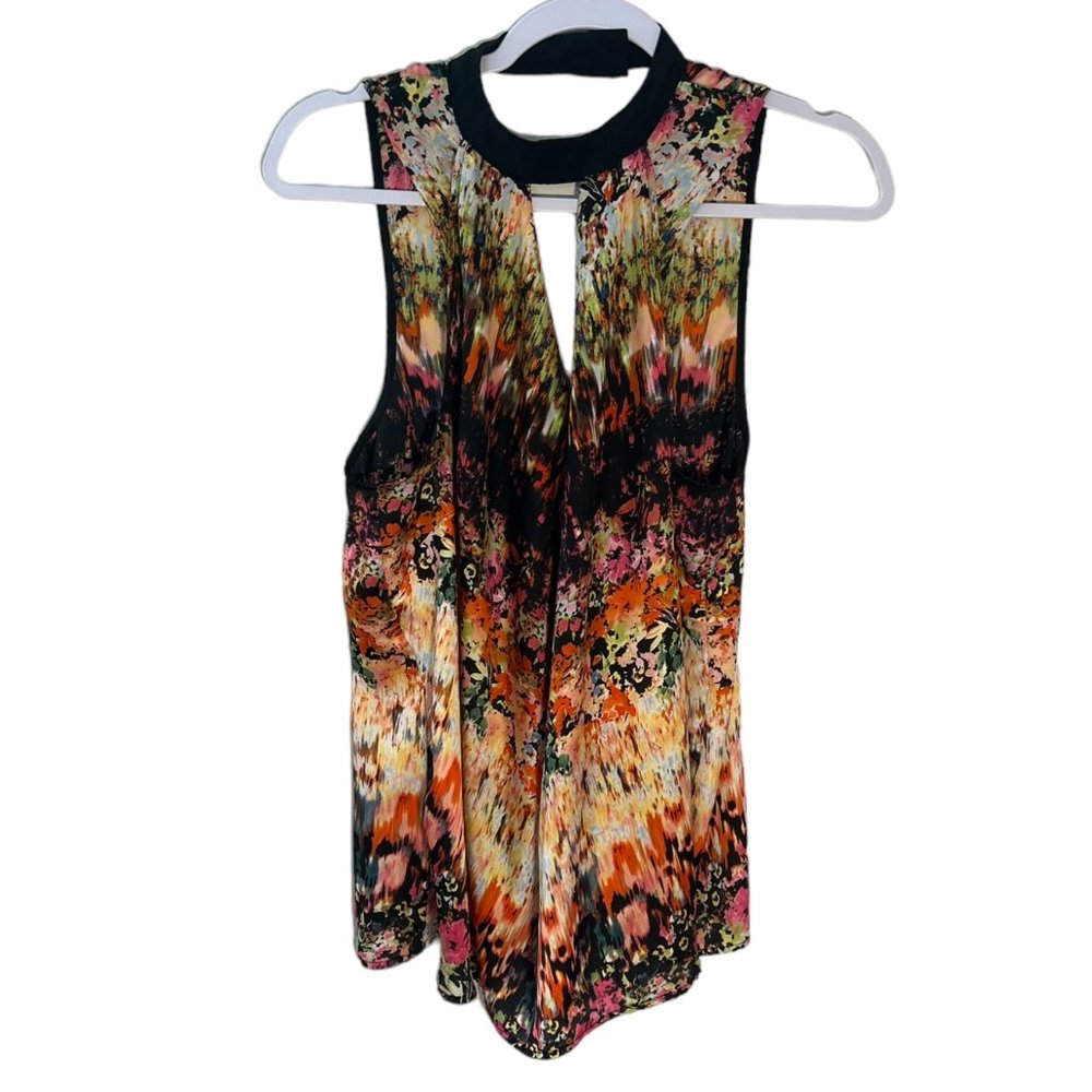 Allen B Floral Sleeveless Chocker Silky-smooth size M. 243